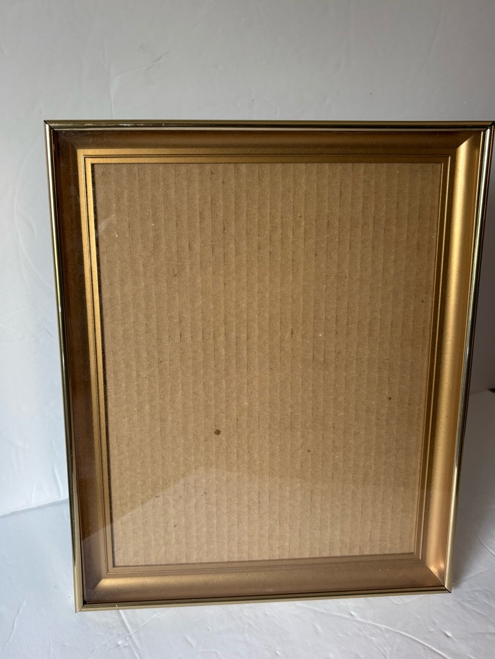 Intercraft Vintage MCM Metal Gold Shadow Box Picture Frame For 8x10 Photo